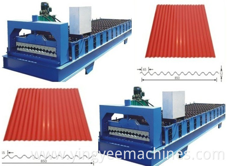 metal roofing galvanized aluminum corrugated steel sheet making machine colored steel wall roof panel cold roll forming machine